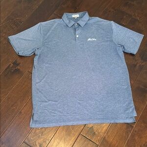 Peter Millar - Summer Comfort - XL - “Sea Island” Men's Blue Polo Shirt